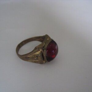 Men's Gold Tone Vintage Ring Size 9+